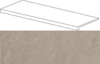 Ступень фронтальная Atlas Concorde Wise Silve Grey 33x120 лаппатированная