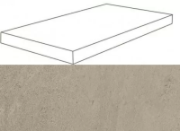 Ступень угловая правая Atlas Concorde Wise Silve Grey 33x120 лаппатированная